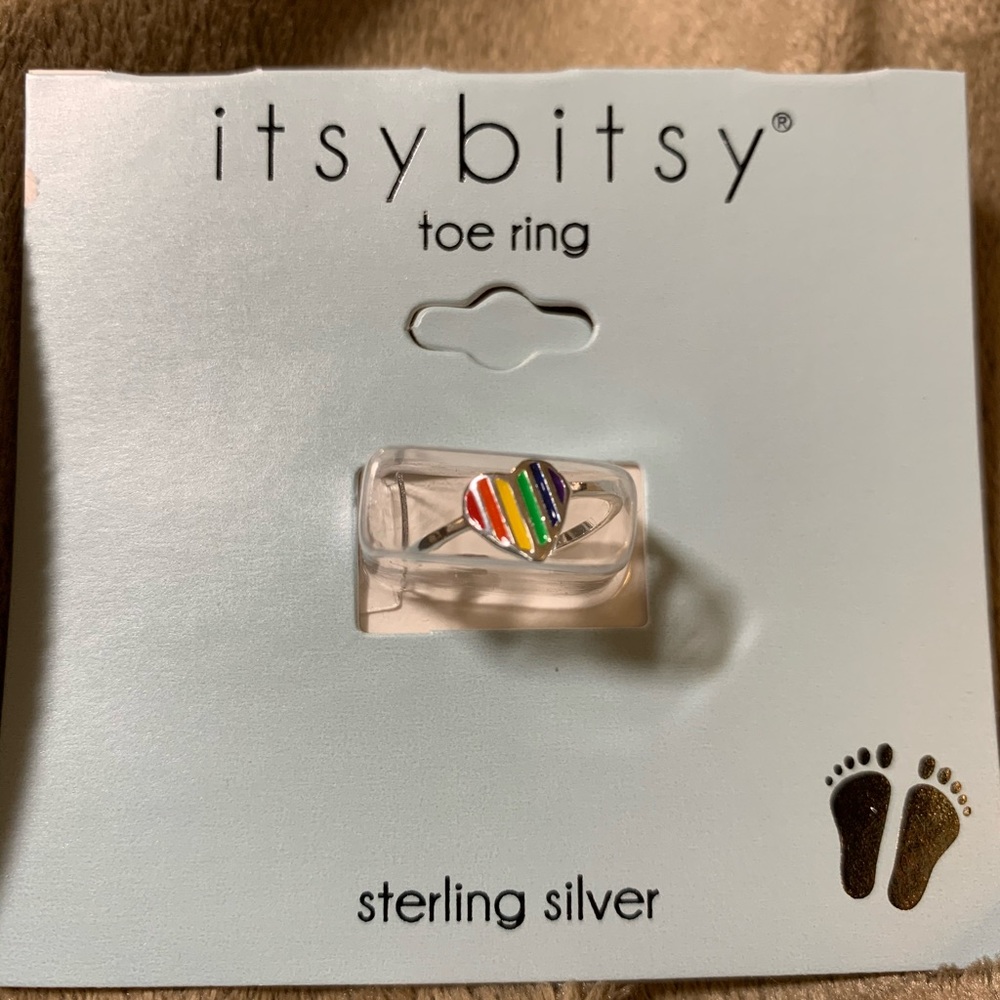 NWT Itsy Bitsy Sterling Silver Heart Toe Ring